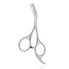 DINNAT Eyebrow Scissors with Comb, Stainless Steel Facial Grooming Scissors