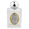 Venerare Glass Holy Water Bottle with Gold Accent (Saint Rita)