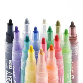 24-color permanent DIY craft water-based acrylic paint marker pen set suitable for rock wood ceramic fabric