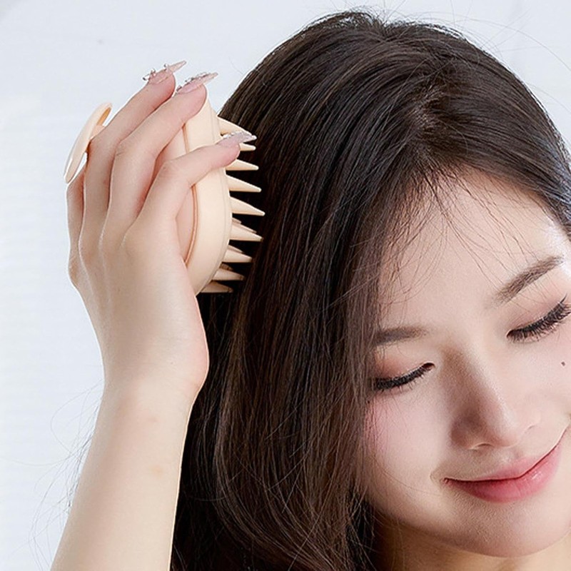 Hair Scrubber Shampoo Brush, Scalp Massager With Gentle Care