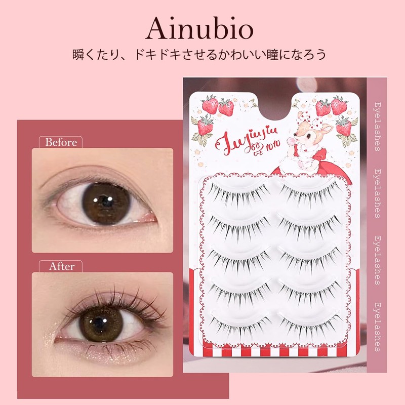 False Eyelashes, Natural, Transparent Axis, Handmade Popular, DIY at Home,