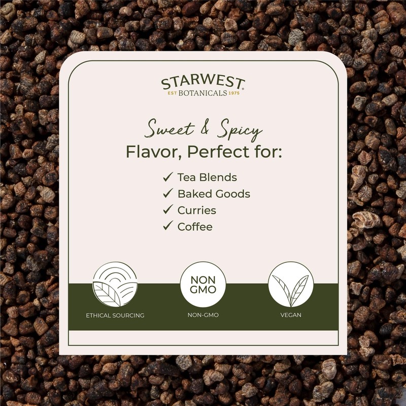 Starwest Botanicals Starwest Botanicals Organic Decorticated Cardamom Seeds, 1 Pound