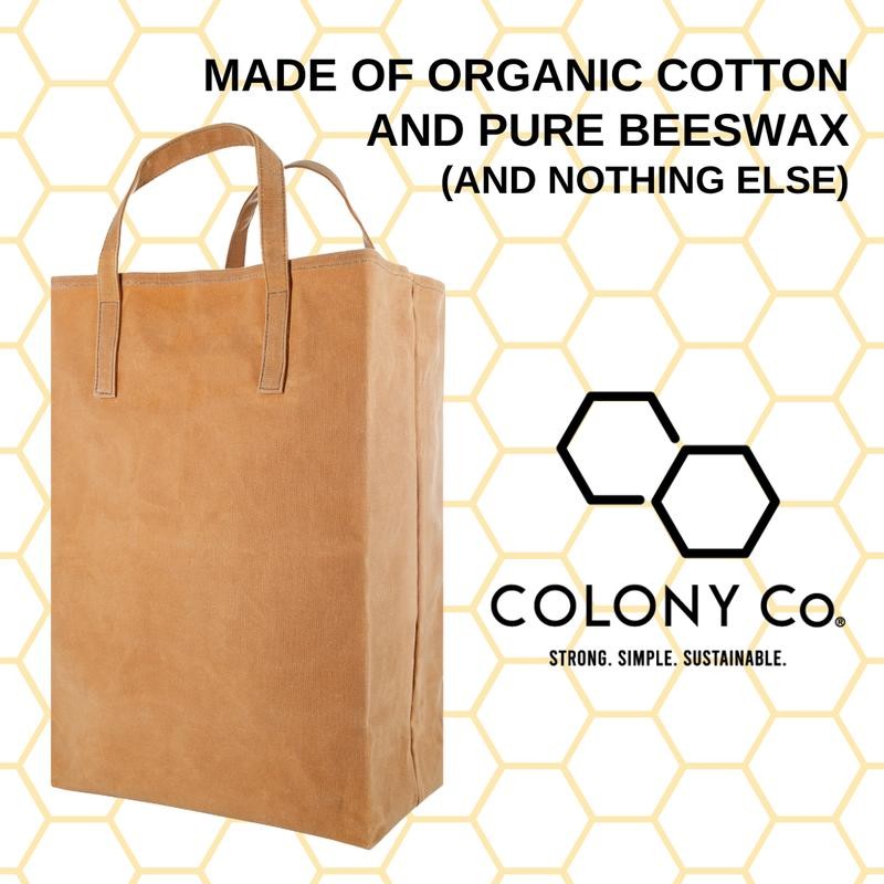 World's Strongest Grocery Bag - Hand Waxed with Beeswax