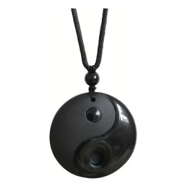 Collar De Obsidiana Negra Con Dije Yin Yang Protección Energética Y Equilibrio Espiritual Joyería Artesanal Para Hombre Y Mujer Amuleto De Piedra Natural