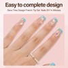 Misssix Uñas Postizas Francesas Xbasictips, 150 Unidades, Uñas Cortas Cuadradas