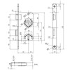 SOTECH BKS Door Lock Deadlock Class 1 Backset 55 mm