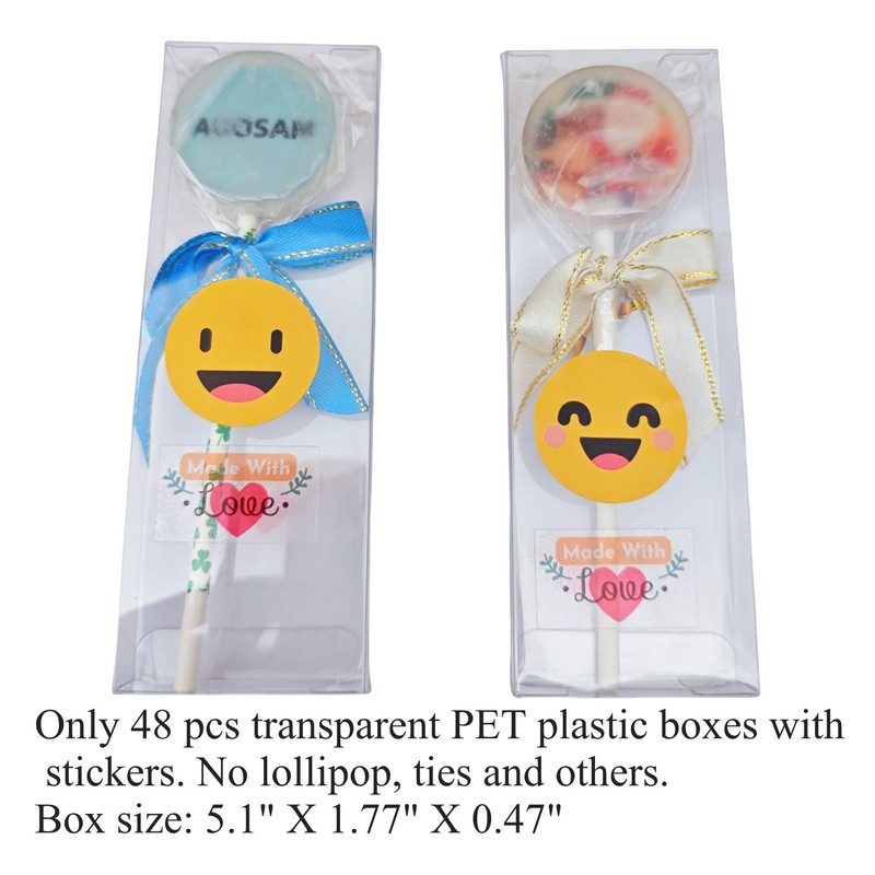 Lollipop Packing Box, Suitable for 4” Length Sticks Lollipop, Chocolate