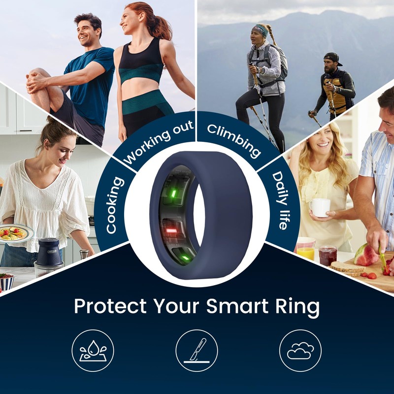 NewJourney 8 Pack Cover Compatible with Oura Ring Gen 4/3,