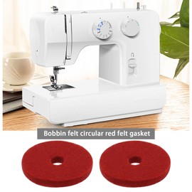SG Store 10PCS Spool Pin Red Felt Pads Crafts Compatible with Singer 222K 201K 221K 99K 66K 28K 128K Sewing Machines 25mm O.D. 4mm I.D.