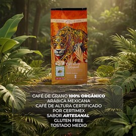Café Solo Dios, Cafe en Grano 100% Artesanal Arábica Mexicano, Café de altura Certificado por Certimex, Sabor Artesanal, Gluten free, Tostado Medio 1 