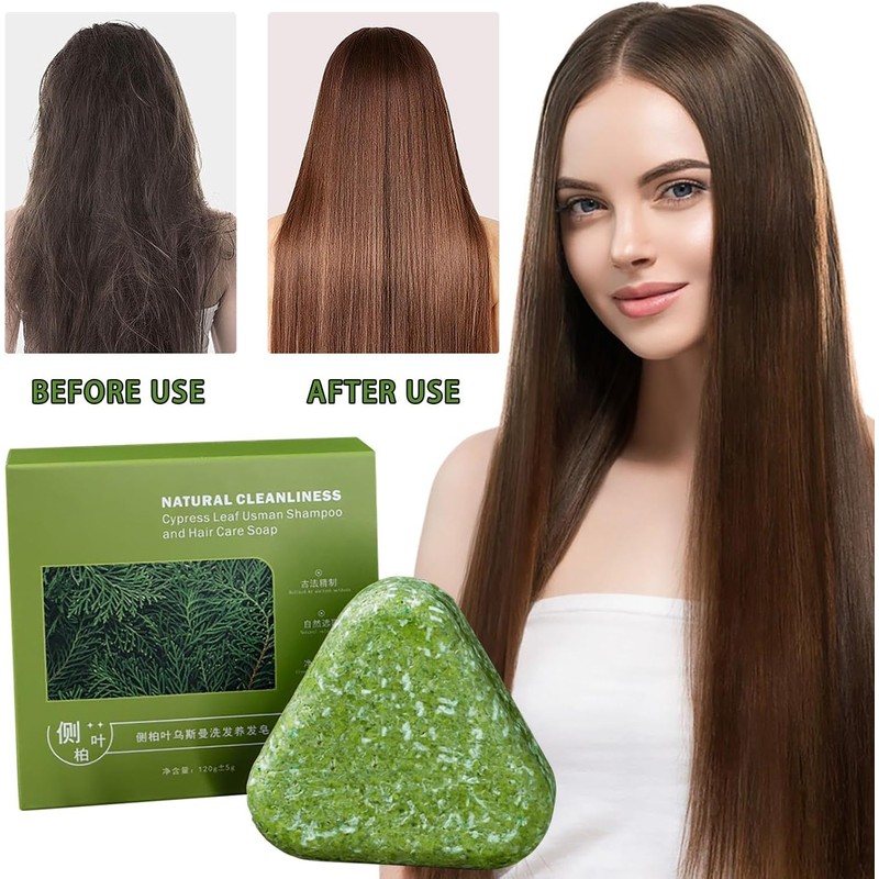 Champú sólido triangular Naturaleza – 120 g, suaviza y fortalece