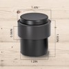 SANATO 10Pcs Black Door Stopper Floor Mounted with Black Rubber,