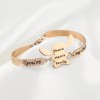 Jextech Set 2 Pulsera Amigos Ohana Stich Familia Ajustable Acero
