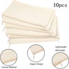 Pack of 10 DIY Blank Fabric Bags, Fabric Pencil Case