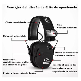 Orejera Electrónica Armoni para Tiro Deportivo y Caza con Atenuación 24 dB + Gafas Genesis Sharp-Shooter | Reducción de Ruido, Protección Auditiva, Estuche Resistente, Seguridad y Comodidad