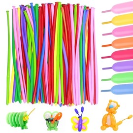 Pack of 200 Magic Modelling Balloons Long Colourful Balloons Modelling Balloons Long Magic Modelling Balloons for Events Decoration / Parties / Weddings