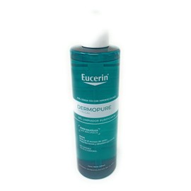 Eucerin Dermopure Clinical Gel Limpiador Facial y Corporal Purificante Reduce Exceso de Sebo Imperfecciones y Desobstruye Destapa Poros Reduce Espinillas o Comedones para Piel Sensible 400 Ml