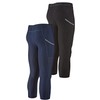 DEVOPS 2 Pack Men's 3/4 Compression Pants Athletic Leggings with