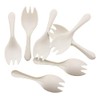 GreenWorks 1000 Count 3.3" Mini Cornstarch Tasting Sporks, Disposable Plant