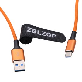 ZBLZGP USB C to USB A Cable, Fast Charging & 480Mbps Data, for Canon EOS 1D X/5D Mark III, Sony DCR - SX40, Nikon D90