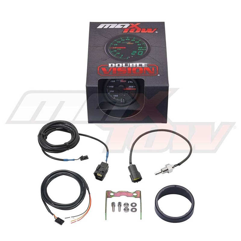 MaxTow Double Vision 260F Transmission Temperature Gauge Kit - Includes