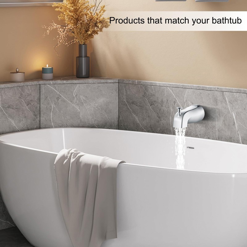 Gold Hao The Bathroom Universal Slip-On Tub Spout with Diverter