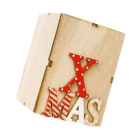 NC NC Christmas Wood Tealight Candle Holder Wooden Candlestick Home - Reindeer - Xmas