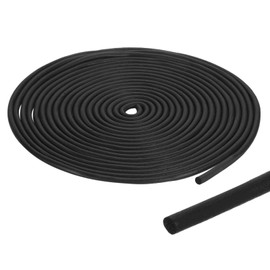 PATIKIL Foam Rubber Weather Seal Strip, 0.2" 30Ft EPDM Rubber Weather Stripping for Sealing Gaps Joints Crack Filling DIY Gasket, Black