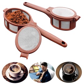 Reusable Coffee Tea Filter Dripper Strainer Strainers Cup Pot Infusers for Loose Tea, 2 Pack