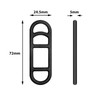 12 Pcs Bike Rubber Straps Bike Light Mount Bicycle Light