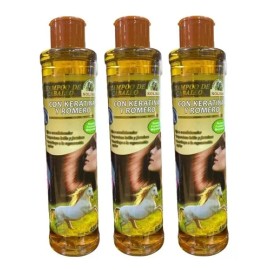 Shampoo De Caballo Con Keratina Romero 3 Piezas Regeneracion                                                                                          