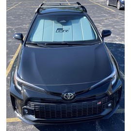 Toyota GR Corolla Windshield Sun Shade, Custom Fit UV Protector, Model PTQ24-02230