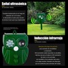 Talkcute Repelente de Animales Ultrasónico Solar, Modos de Ondas, Sensor