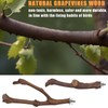 6 PCS Bird Perch, Natural Parrot Perch, Grape Wood Stands,