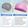 HIPPOPEA Water Resistant Fabric Swim Cap with PU Coating Layer