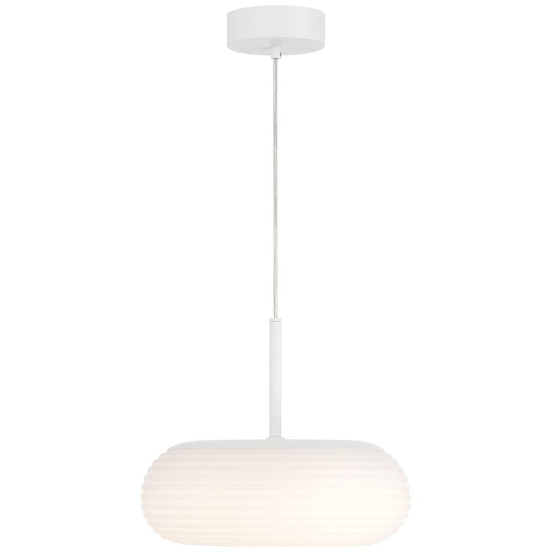 Possini Euro Design Sandringham 13 3/4" Wide Sanded White LED