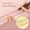 BAYTORY 6 Pieces Clear Plastic Rulers 12 Inch Transparent Acrylic