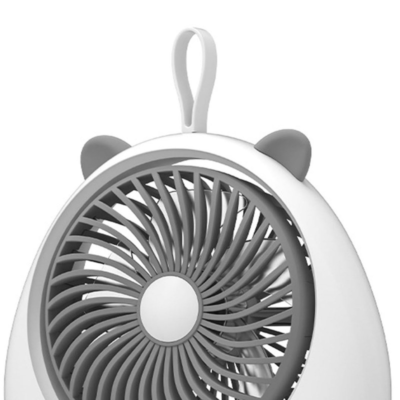 Cat Ear Desk Fan for Student Two Levels Adjustable Large