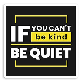 2 x 10cm Be Kind Quote Vinyl Stickers - Introvert Positive Laptop Sticker #29133