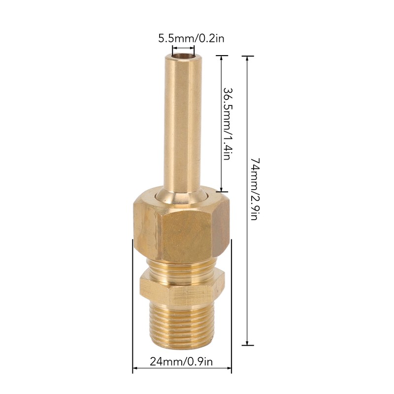 4 PCS Water Fountain Nozzles Pure Copper Large Hexagonal Direct