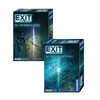 Exit Kosmos Spiele 694050 Game: Sunken Treasure Board Game + Cosmos Games 692681 Game, The Abandoned Hut; 2 Escape Room Games for Home, Level Beginners and Advanced Players