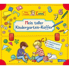 Conni Gelbe Reihe (Beschäftigungsbuch): Mein toller Kindergarten-Koffer (Buch-Set für den Kindergarten): Mit zwei Beschäftigungsheften, zwei ... - plus ein Türschild zum Selbstgestalten