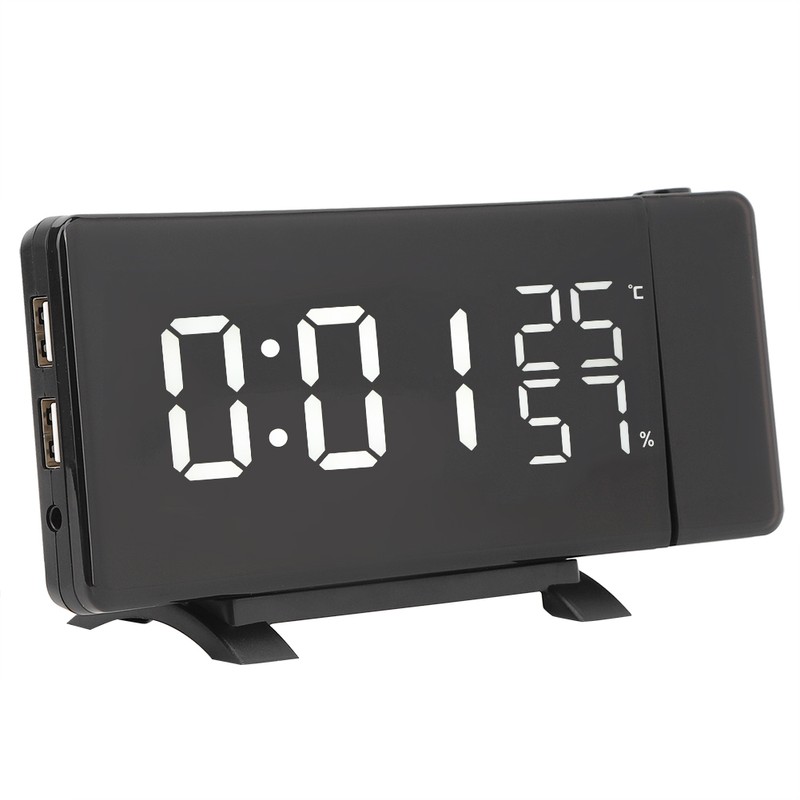 Innovative USB Digital Projection Alarm Clock Thermometer Hygrometer for Home