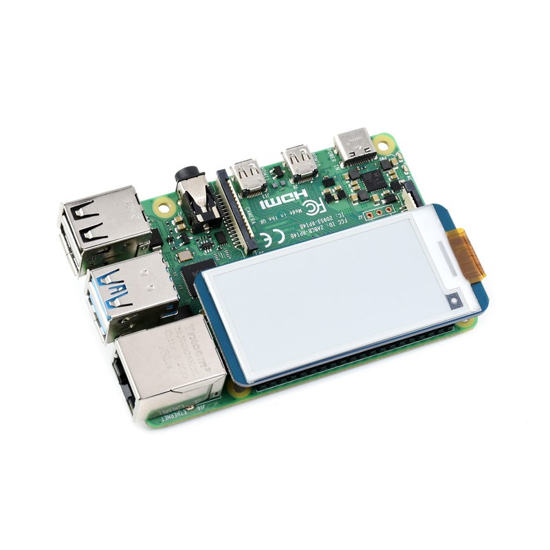 Waveshare 2.13 Inch e-Paper Display HAT 250x122 Resolution E-Ink Screen