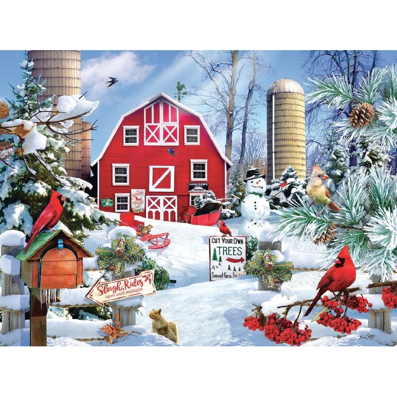 SUNSOUT INC - A Snowy Day on The Farm -