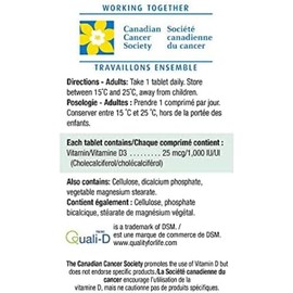 Jamieson Vitamin D3 1,000 IU, 100 Count (Pack of 1)