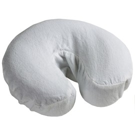 Comfort© Flannel Massage Face Rest Covers - 5 Pack (White)