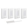 kwmobile 4 x Flush-Mounted Cable Grommet with Brush – Flush-Mounted