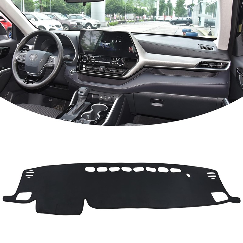 BILOPER Dashboard Cover Mat for Toyota Highlander 2020-2025 2026 (L/LE/XLE/XSE/Limited/Platinum)(NOT