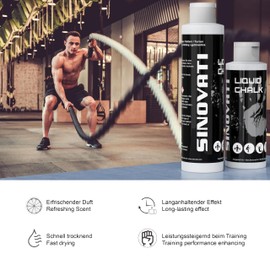 SINOVATI Liquid Chalk Gym Liquid Chalk Sport | Suitable as Chalk Bouldering, Magnesium Climbing, Chalk Gym, Magnesia Gymnastics or Pole Dance Grip | Alternative to Chalk Block, Quick Drying
